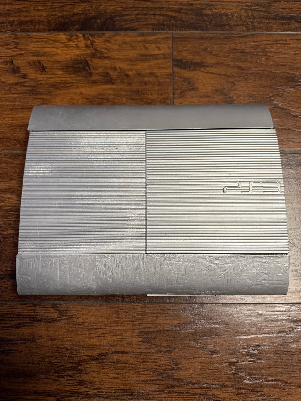PlayStation 3 Silver PS3 Slim Top Cover Panel For Parts Read Description